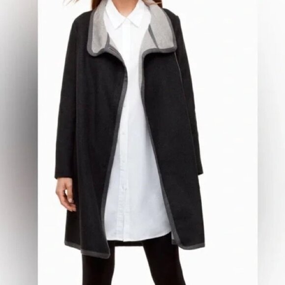 Babaton Aritzia Cormac Wool Asymmetrical Drape Jacket Sz XS - Picture 1 of 16
